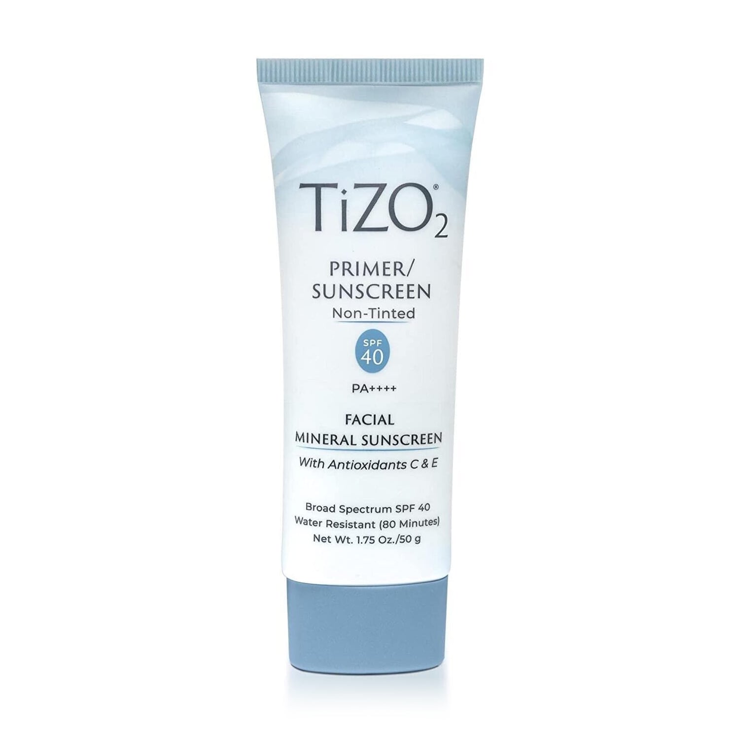 Мінеральний сонцезахисний крем-праймер для обличчя TiZO 2 Facial Primer/Sunscreen Non-Tinted SPF 40 PA++++ без відтінку, 50 г